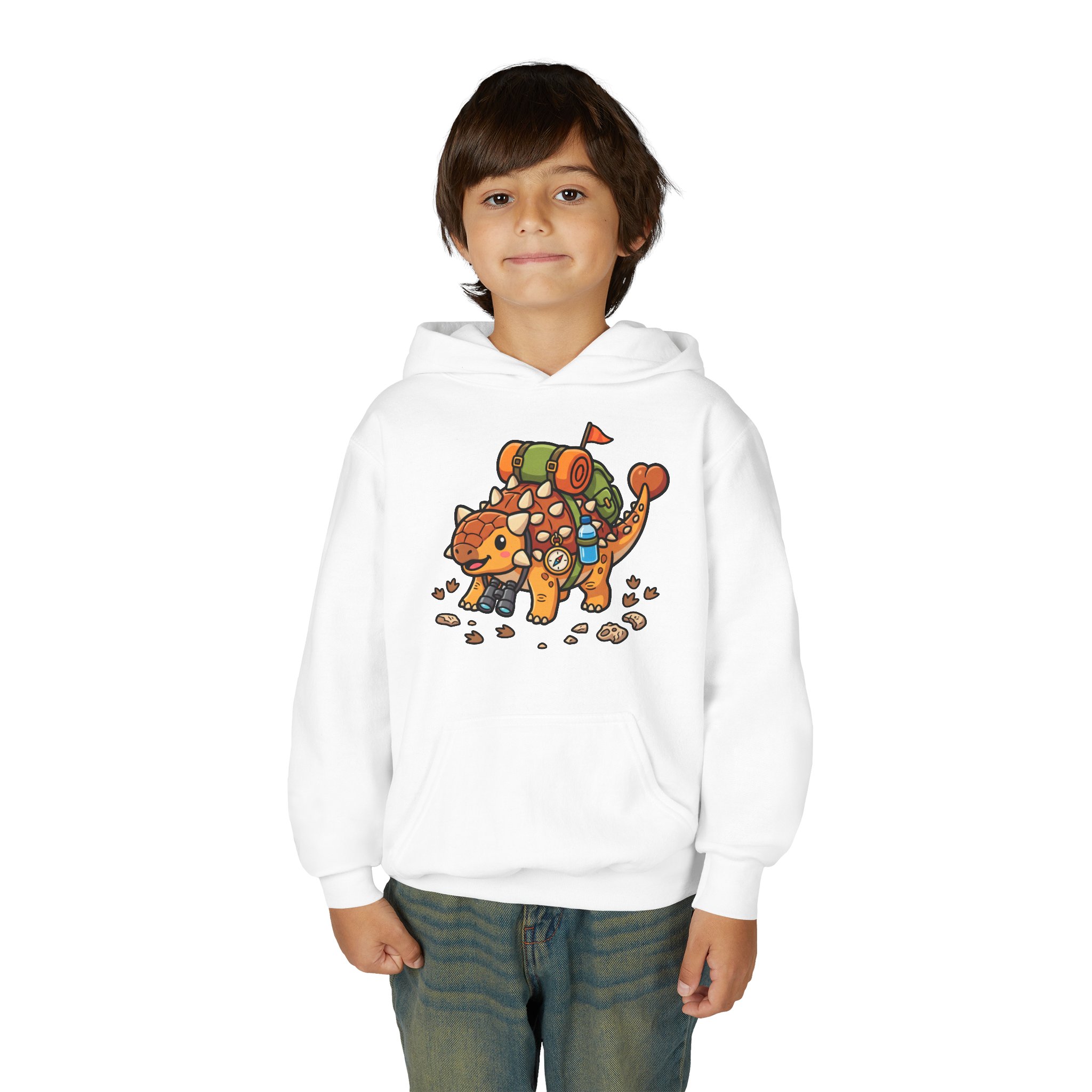 Kids Adventure Hoodie — Ankylosaurus Adventure Gear Graphic - Image 7