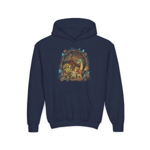 Youth Hoodie — Dino Cave Detectives Graphic