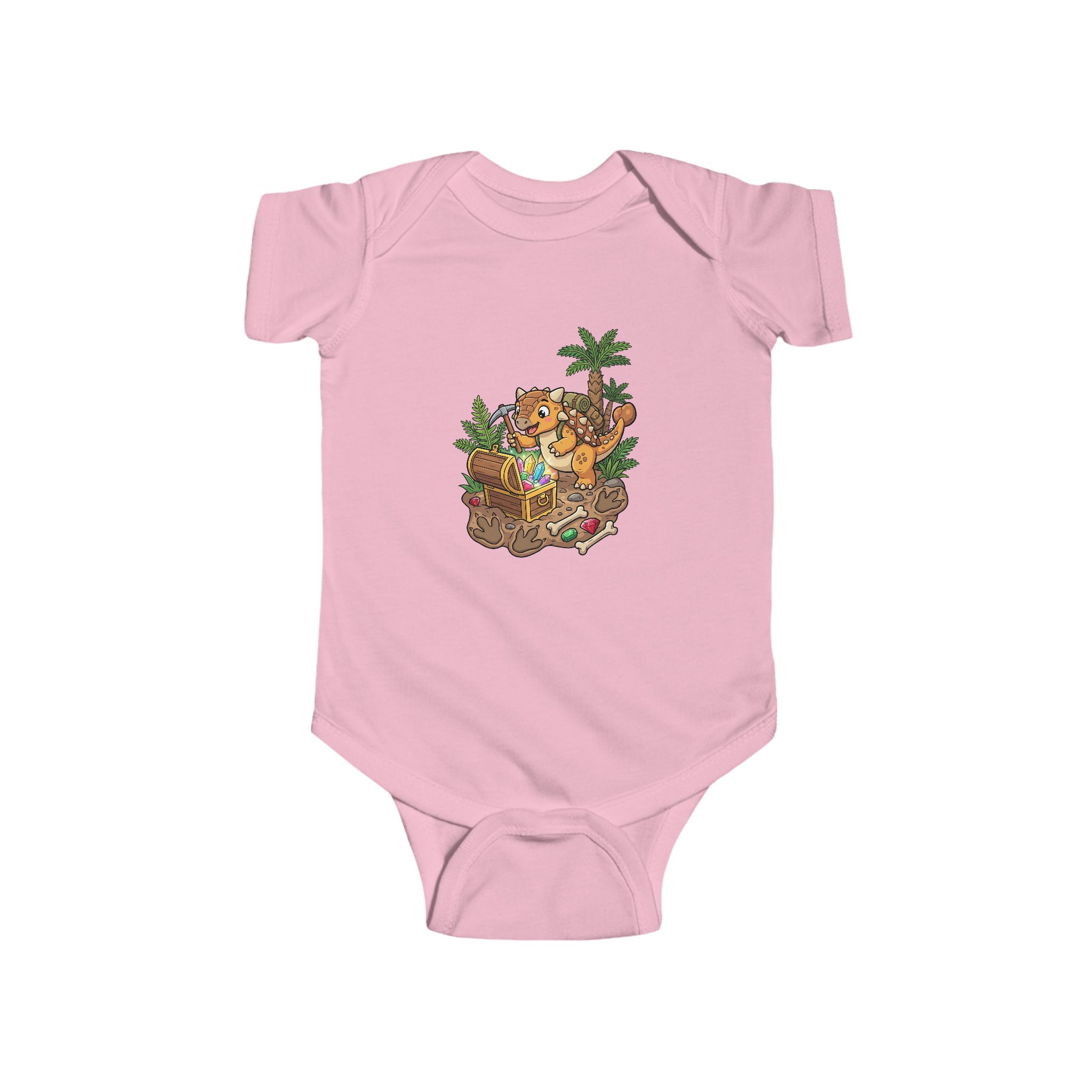 Jungle Treasure Infant Bodysuit — The Great Dino Treasure Hunt Baby Onesie - Image 5