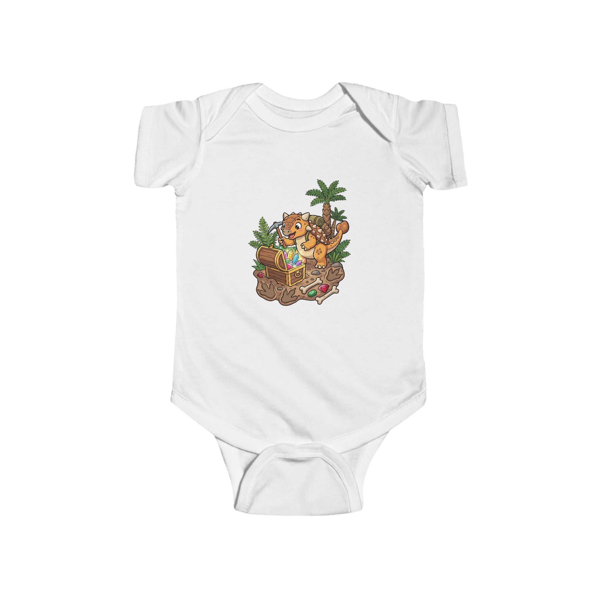 Jungle Treasure Infant Bodysuit — The Great Dino Treasure Hunt Baby Onesie