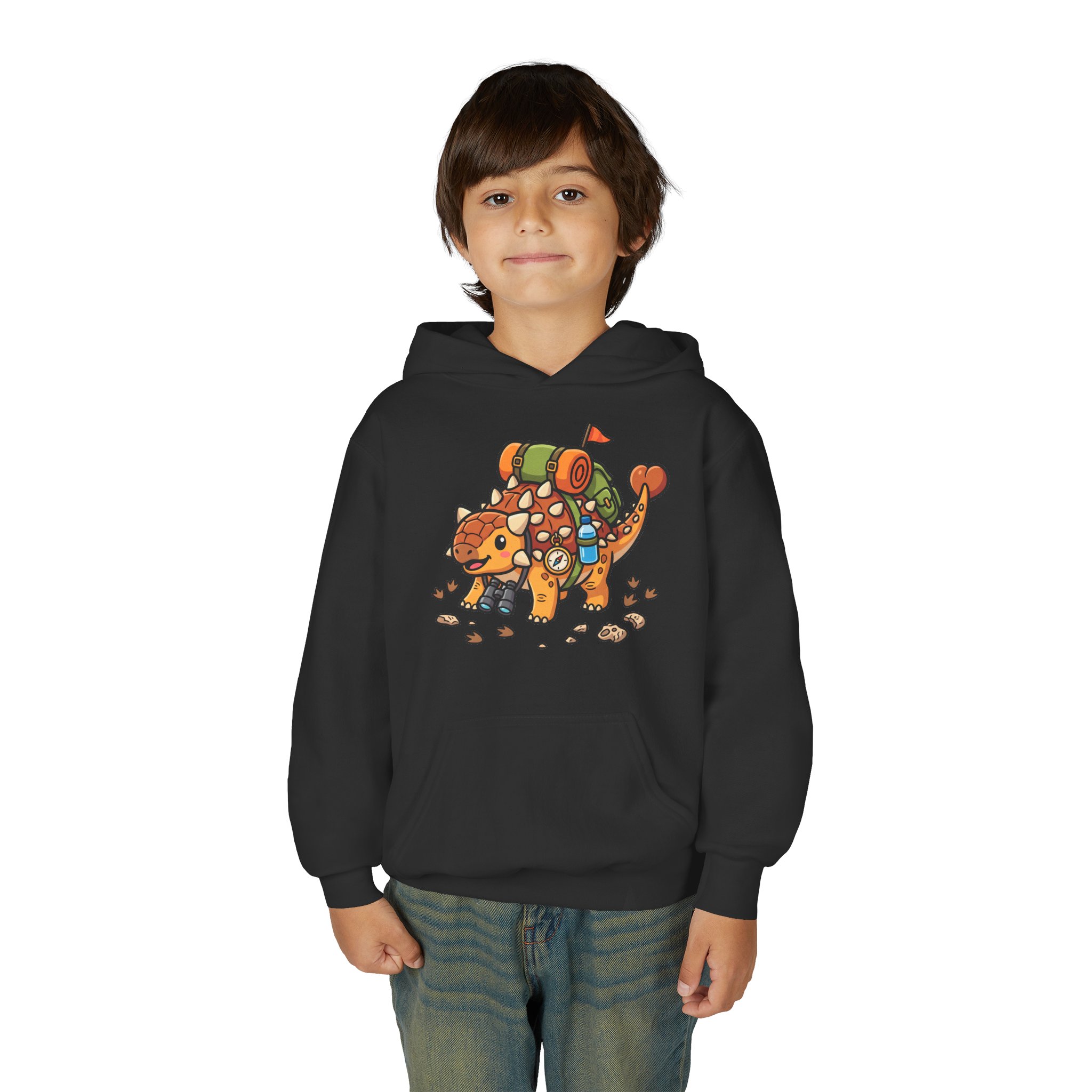 Kids Adventure Hoodie — Ankylosaurus Adventure Gear Graphic - Image 12