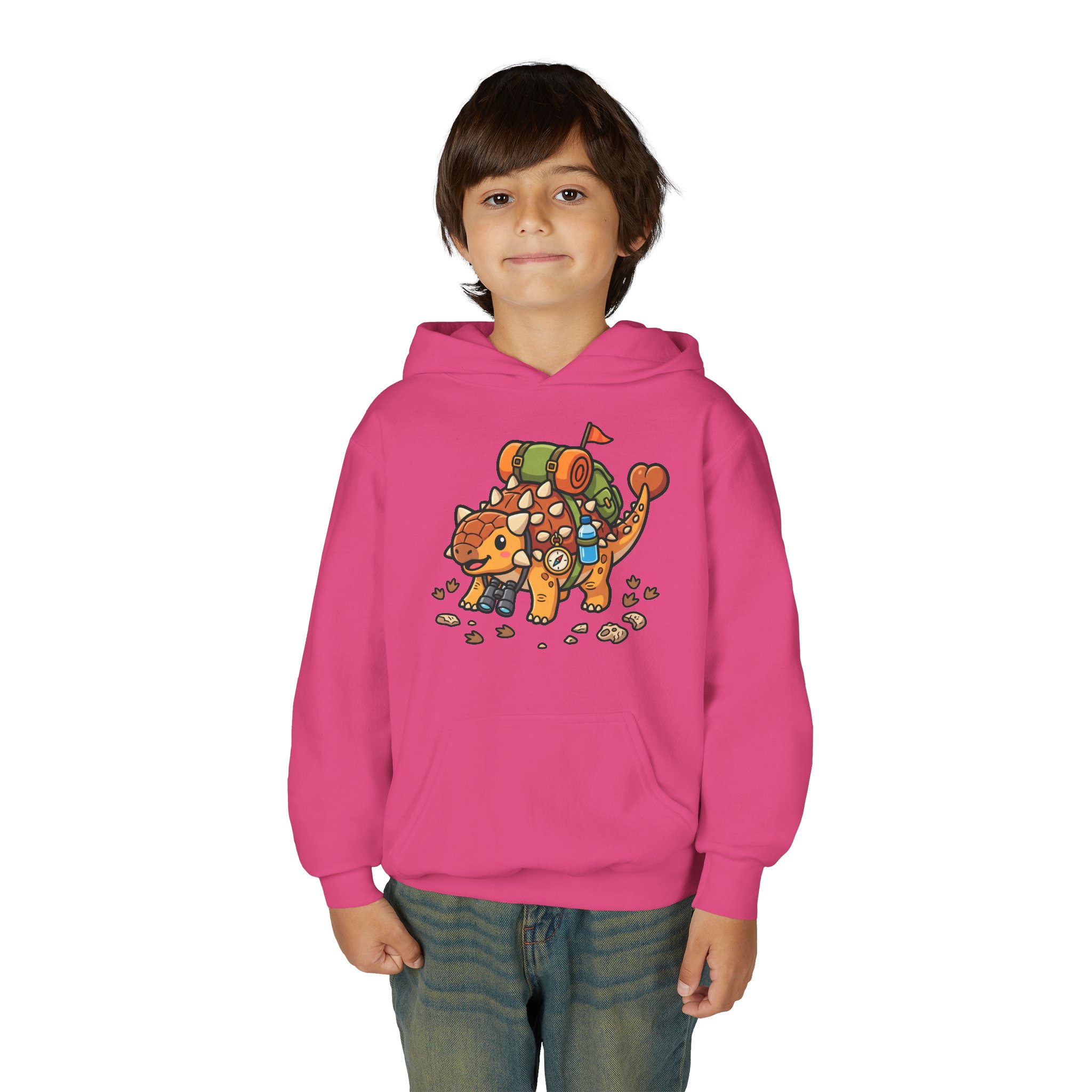 Kids Adventure Hoodie — Ankylosaurus Adventure Gear Graphic - Image 36
