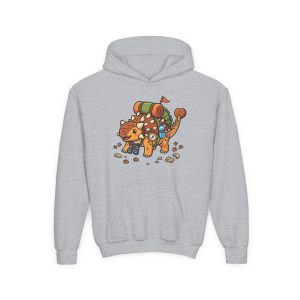 Kids Adventure Hoodie — Ankylosaurus Adventure Gear Graphic