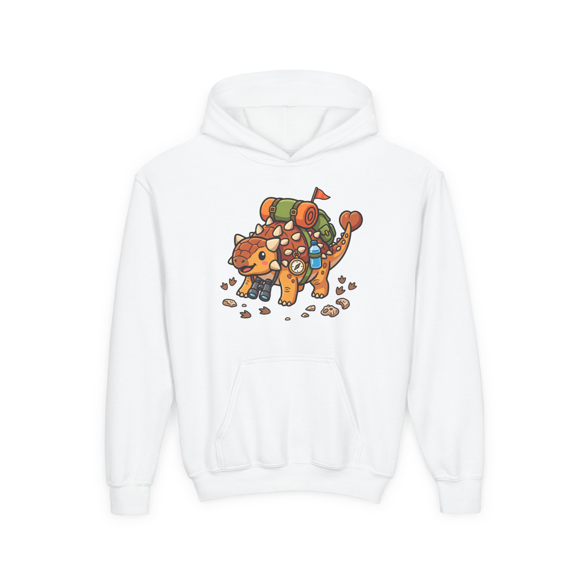 Kids Adventure Hoodie — Ankylosaurus Adventure Gear Graphic - Image 5