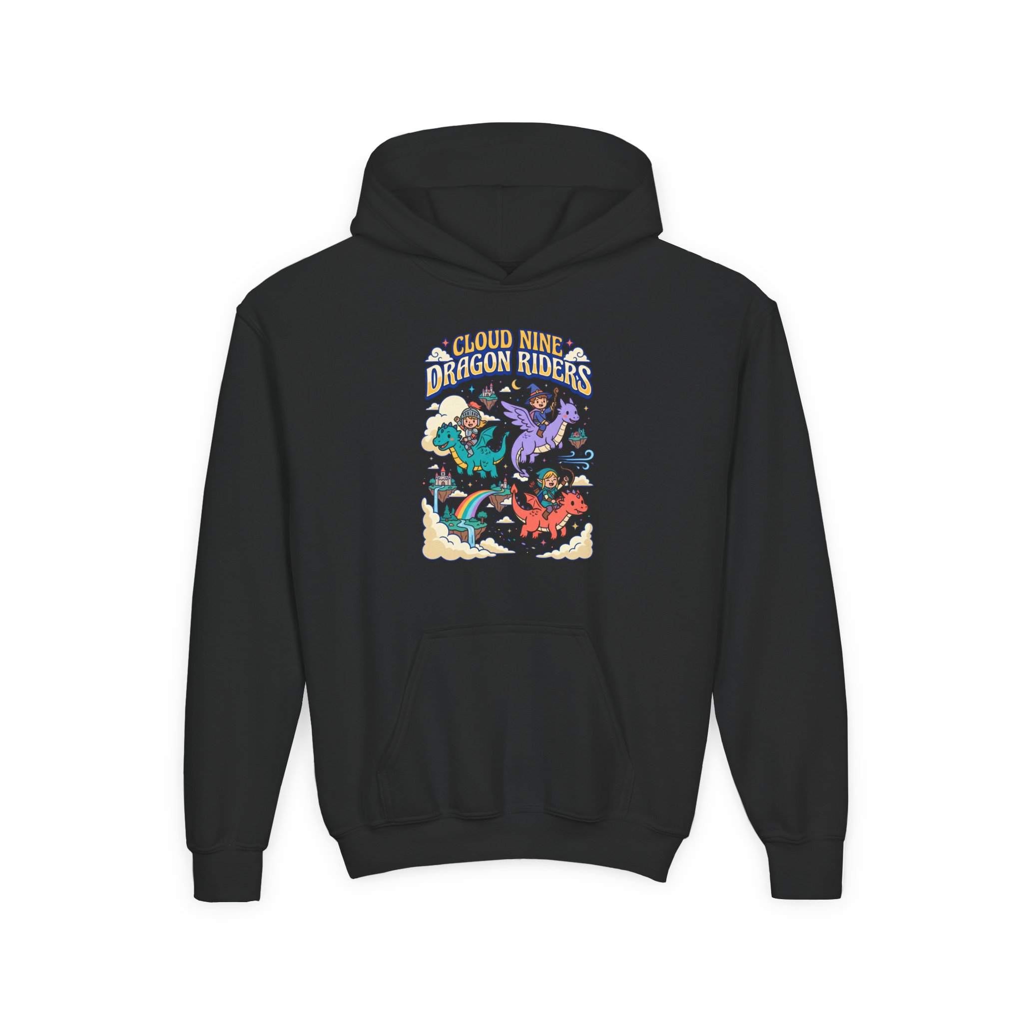 Youth Hoodie - Cloud Nine Dragon Riders Graphic - Image 3