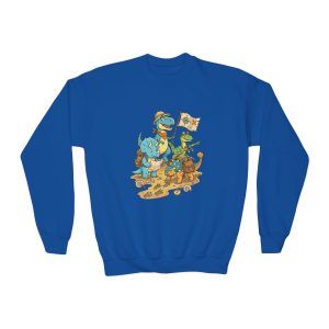 Kids' Dino Adventure Crewneck Sweatshirt – The Dino Explorer Club Graphic