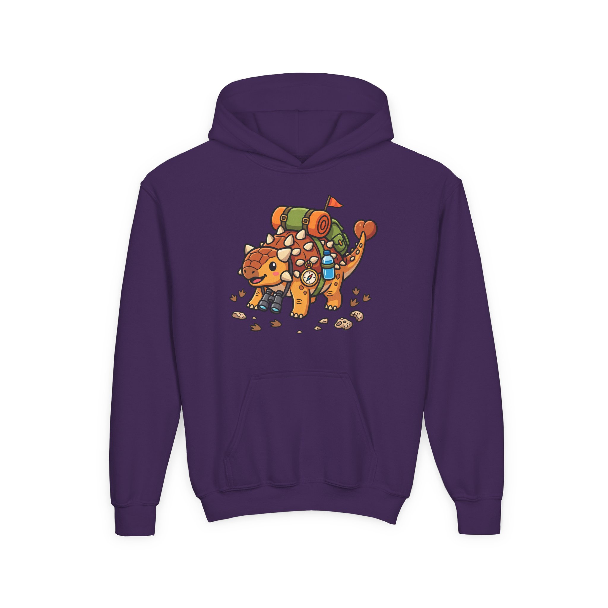 Kids Adventure Hoodie — Ankylosaurus Adventure Gear Graphic - Image 26