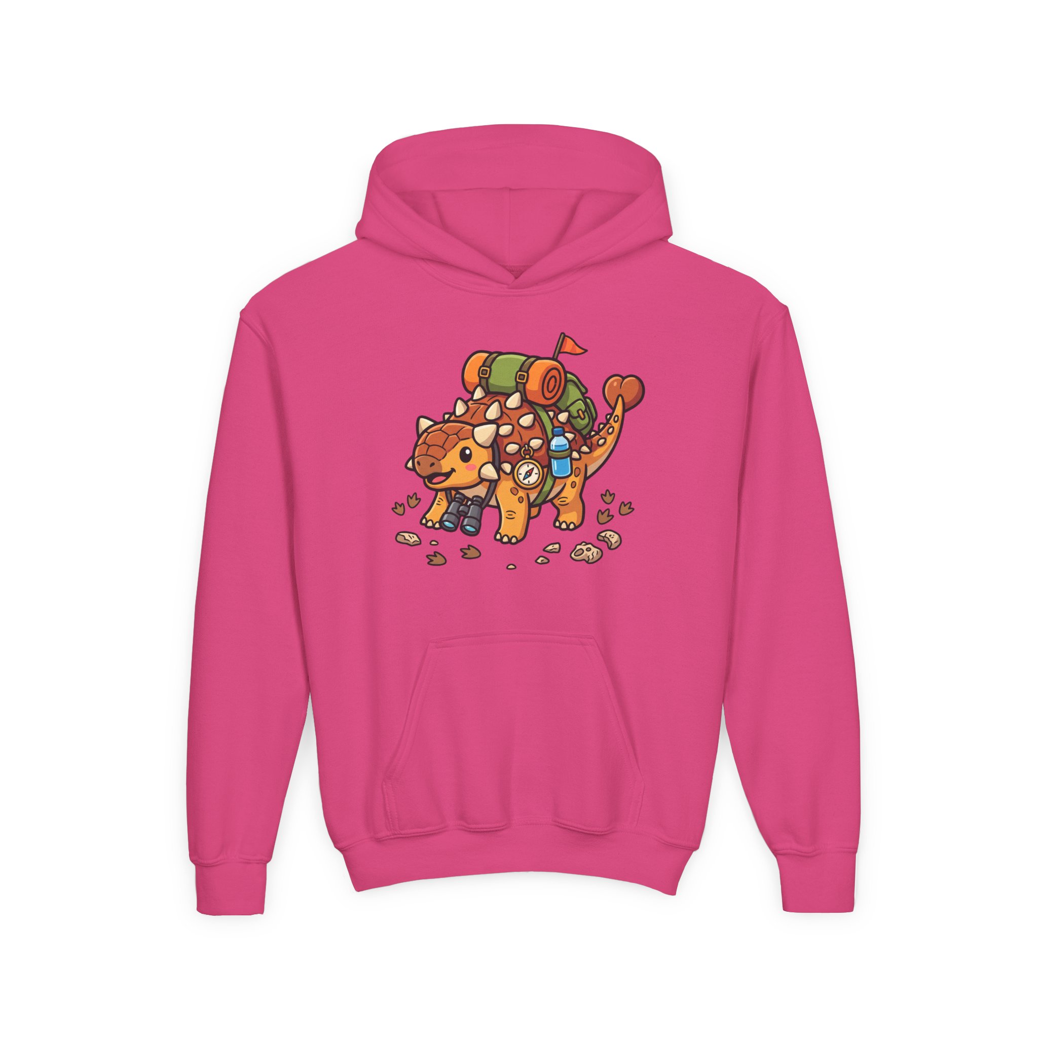 Kids Adventure Hoodie — Ankylosaurus Adventure Gear Graphic - Image 34