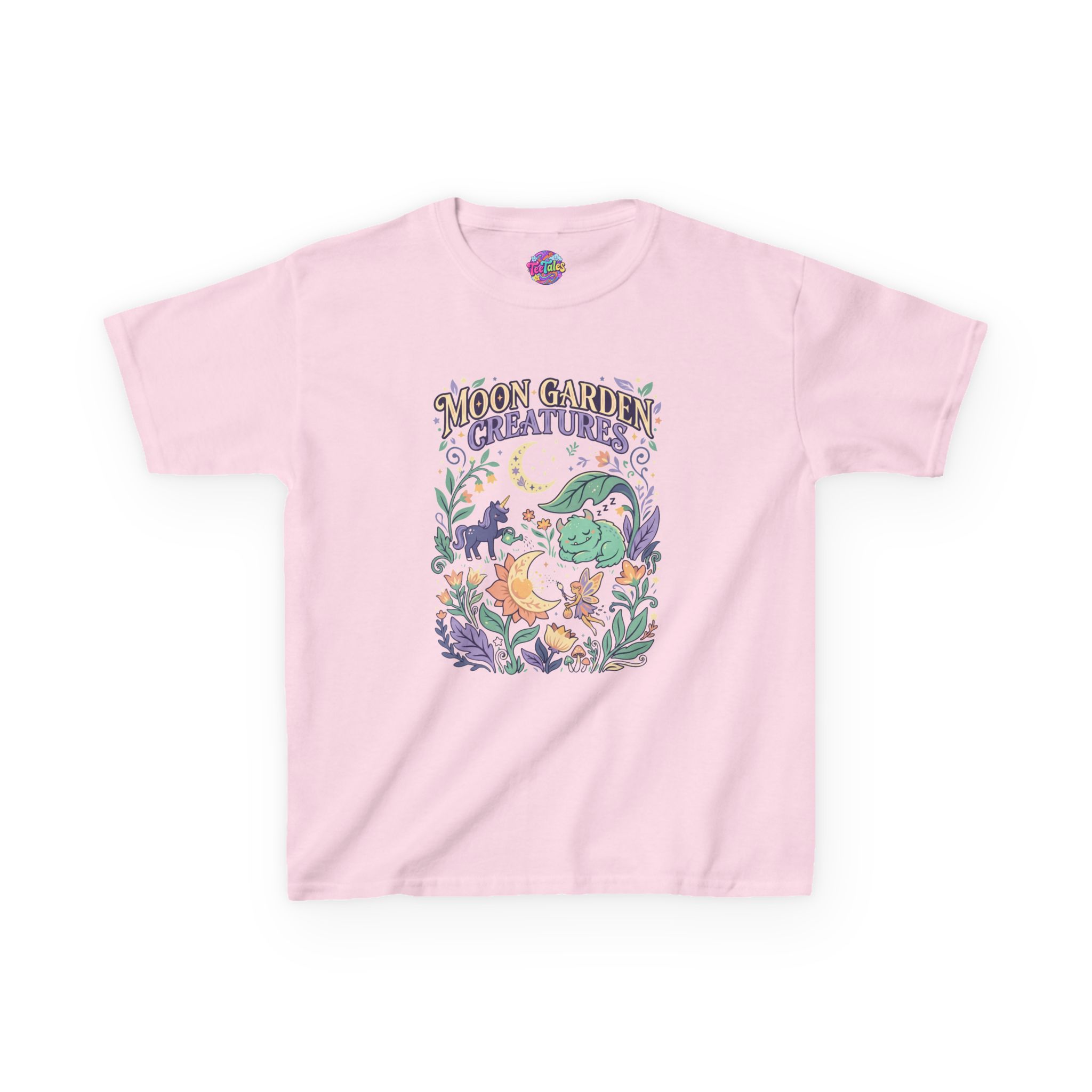 Kids T‑Shirt — Moon Garden Creatures Graphic - Image 6