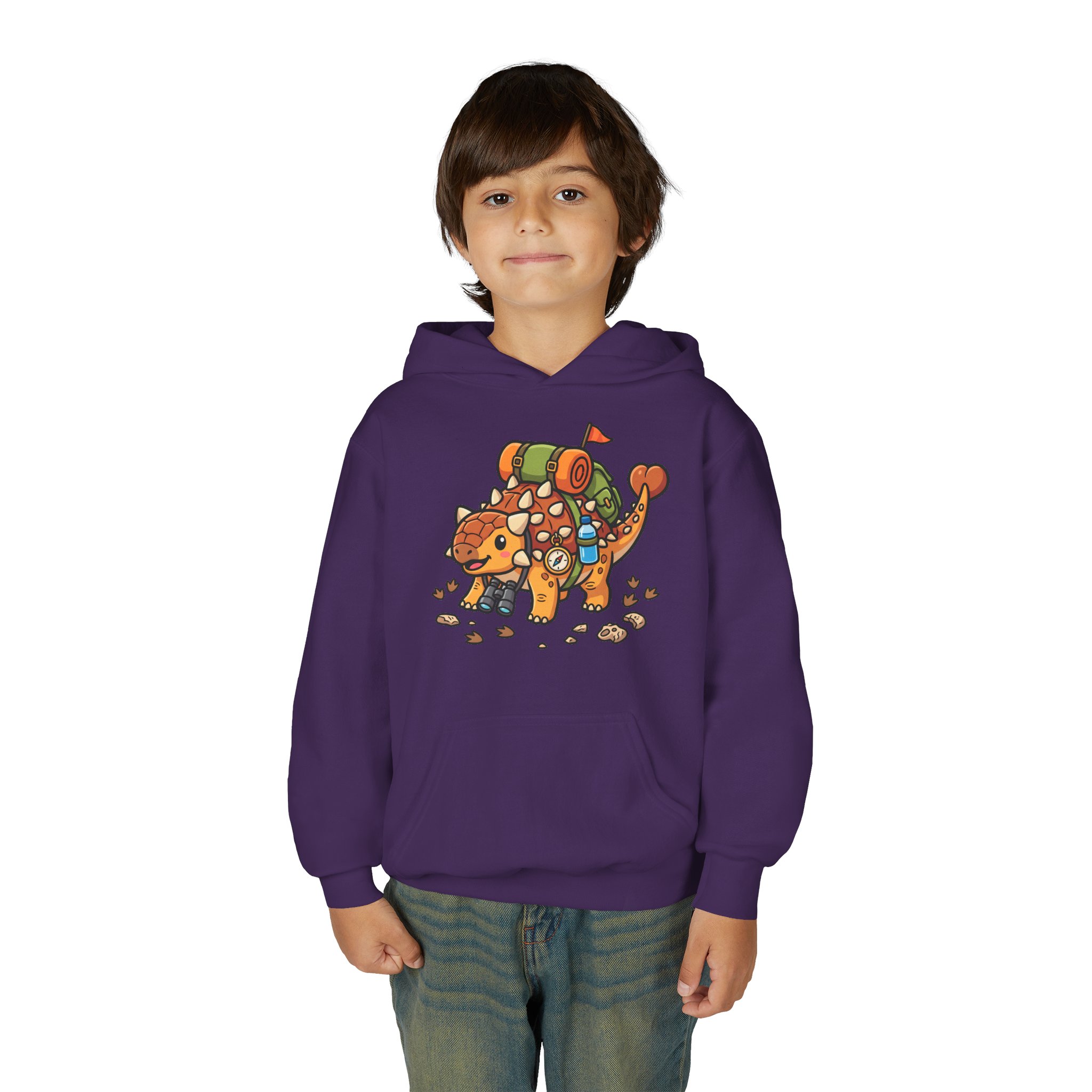 Kids Adventure Hoodie — Ankylosaurus Adventure Gear Graphic - Image 28